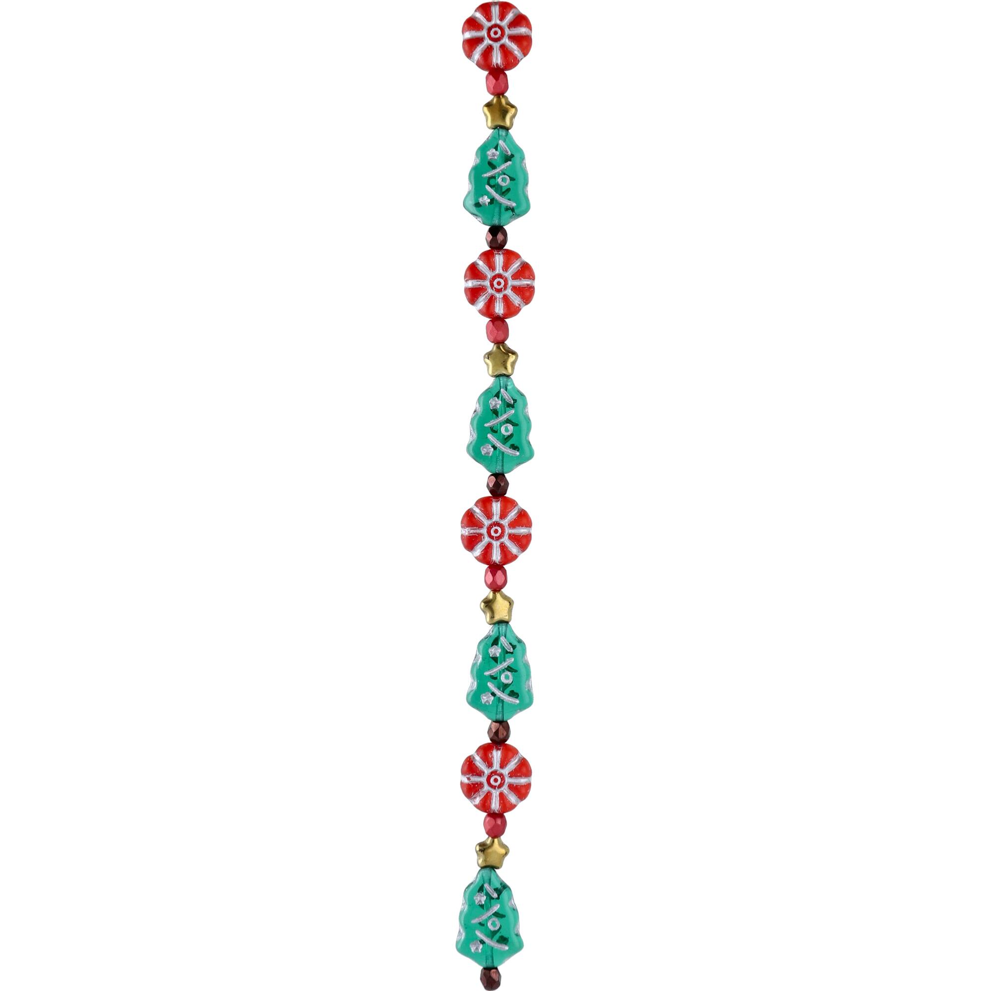 Christmas Cheer Czech Glass Bead Mix by Bead Landing™